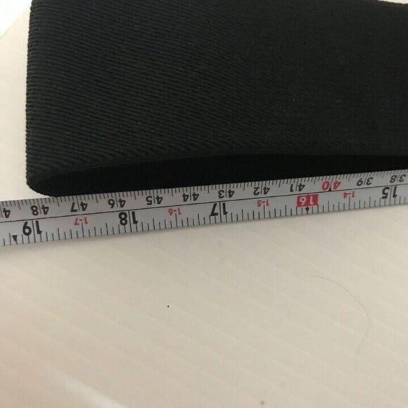 #3176 Womens black stretch belt with gold leaf vintage Daylor USA 38 in length - Picture 8 of 9